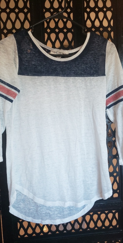 Super soft burn out baseball tee